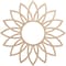 Ekena Millwork Daisy Wood Fretwork Pierced Ceiling Medallion, Alder, 16"OD x 5 5/8"ID x 3/8"T CMWP16X16X0375DAAL - alternate 1